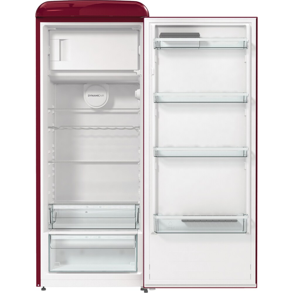 Frigider cu o usa GORENJE ORB615DR, 247 l, H 152 cm, Clasa D, rosu