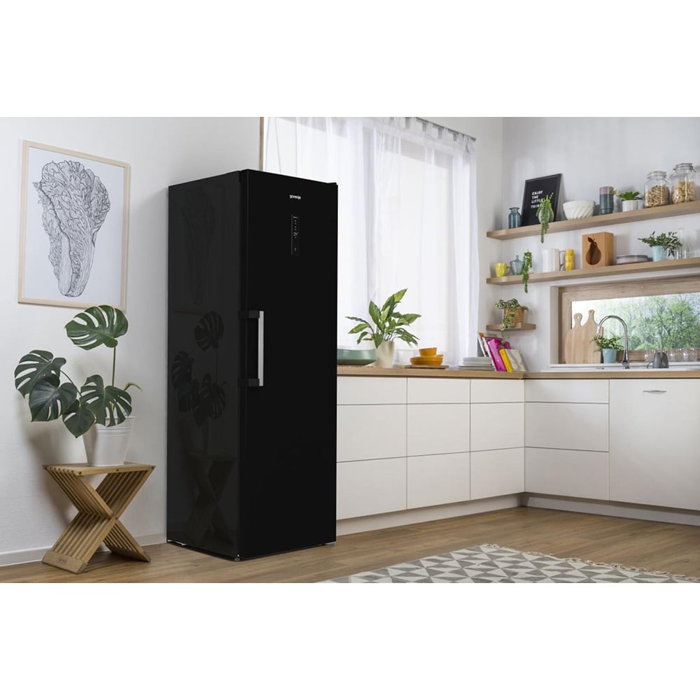 Frigider cu o usa GORENJE R619EABK6, 398 l, H 185 cm, Clasa E, negru