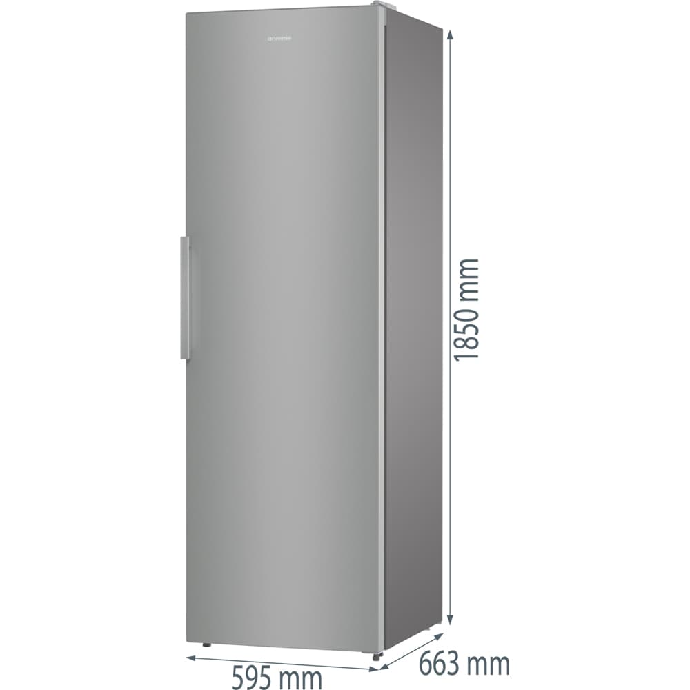 Frigider cu o usa GORENJE R619EES5, 398 l, H 185 cm, Clasa E, argintiu