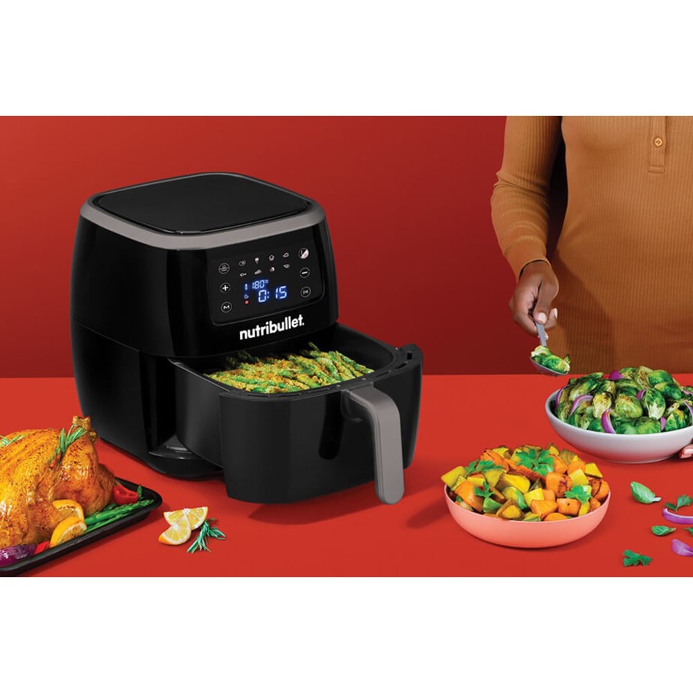 Friteuza cu aer cald NUTRIBULLET XXL NBA071B, 1.4kg, 7l, 1800W, negru