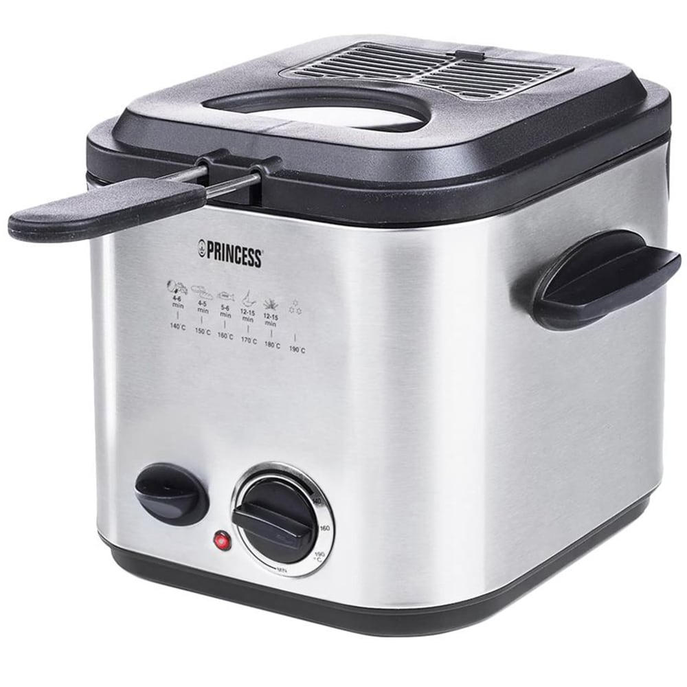 Friteuza 2in1 PRINCESS 118261101001, 1.2l, 840W, argintiu-negru