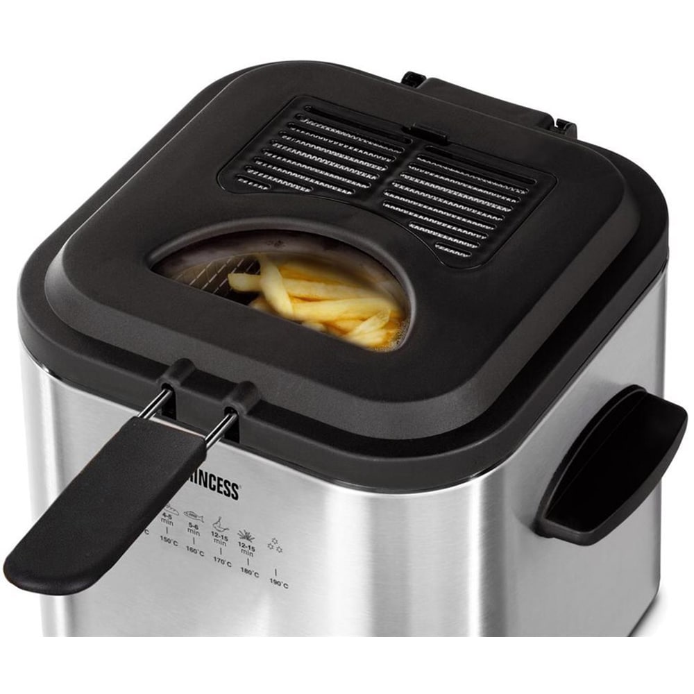 Friteuza 2in1 PRINCESS 118261101001, 1.2l, 840W, argintiu-negru