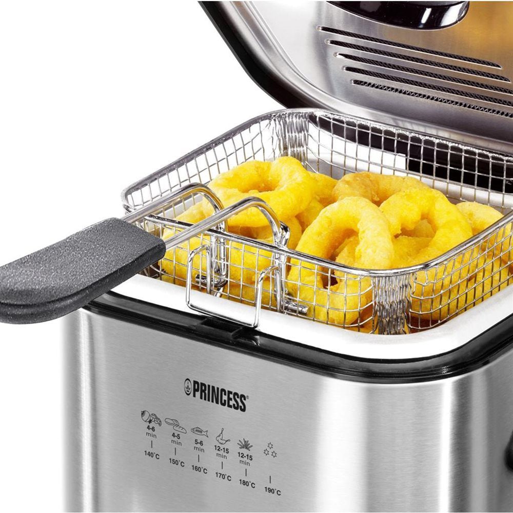 Friteuza 2in1 PRINCESS 118261101001, 1.2l, 840W, argintiu-negru