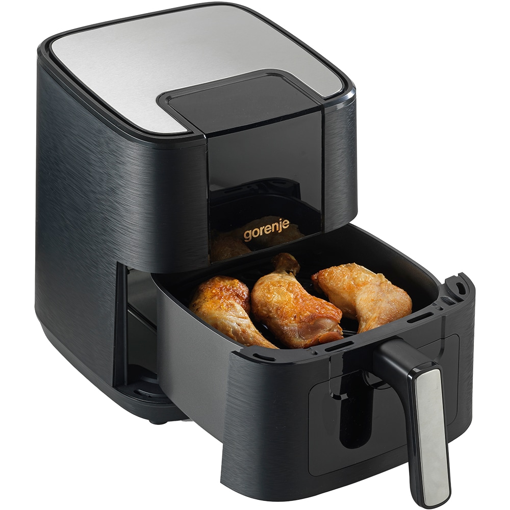Friteuza cu aer cald GORENJE AF1350DWB, 2.6kg, 5.4l, 1350W, negru-argintiu
