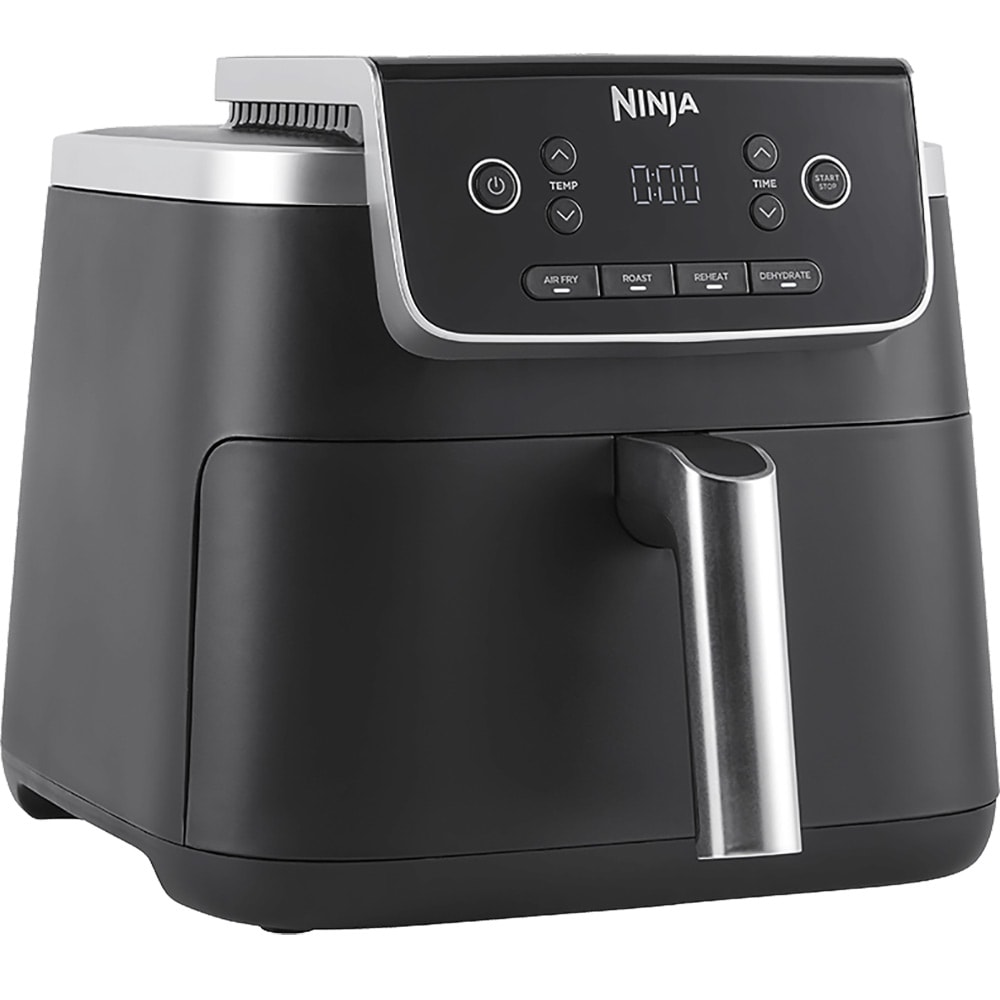 Friteuza cu aer cald NINJA Pro AF140EU, 0.7kg, 4.7l, 2000W, negru-argintiu