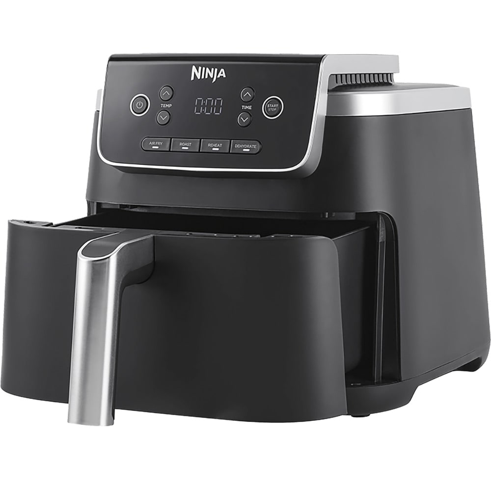Friteuza cu aer cald NINJA Pro AF140EU, 0.7kg, 4.7l, 2000W, negru-argintiu