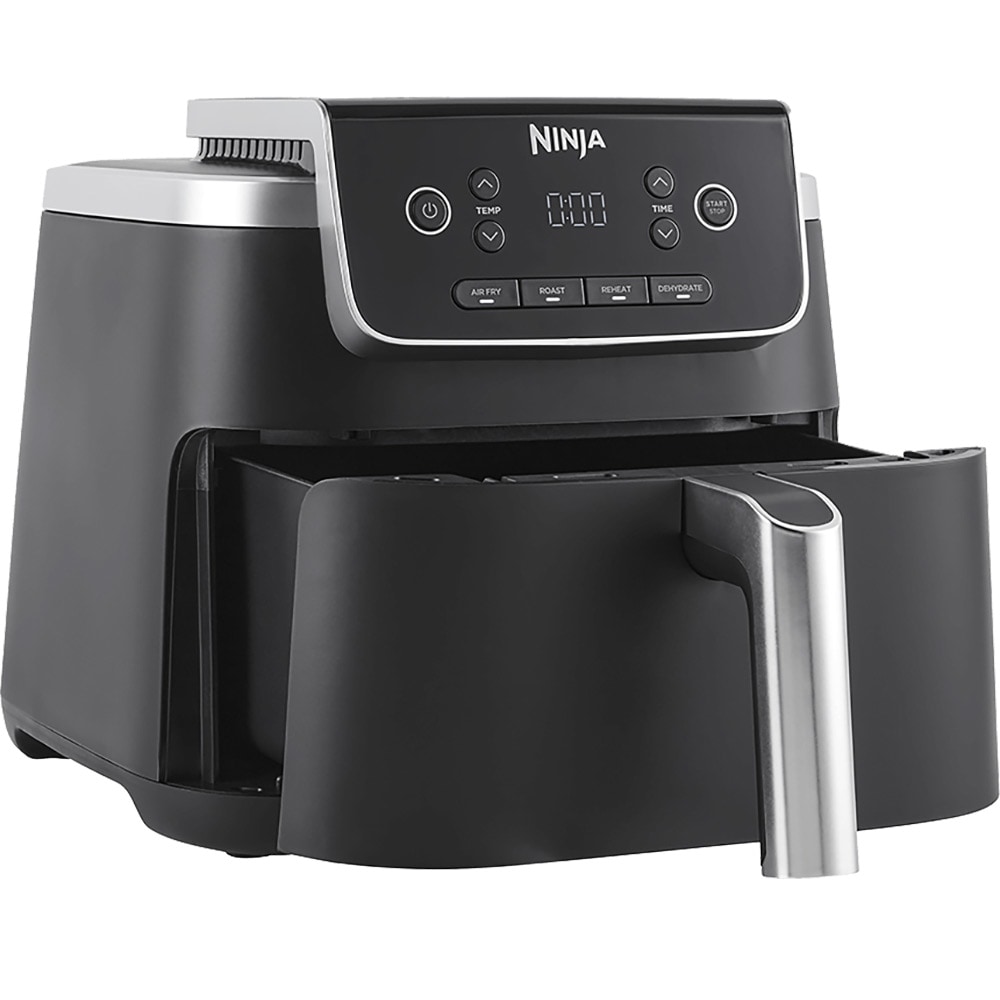 Friteuza cu aer cald NINJA Pro AF140EU, 0.7kg, 4.7l, 2000W, negru-argintiu