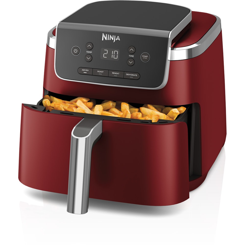 Friteuza cu aer NINJA Pro AF140EUCM, 0.7kg, 4.7l, 2000W, visiniu-negru