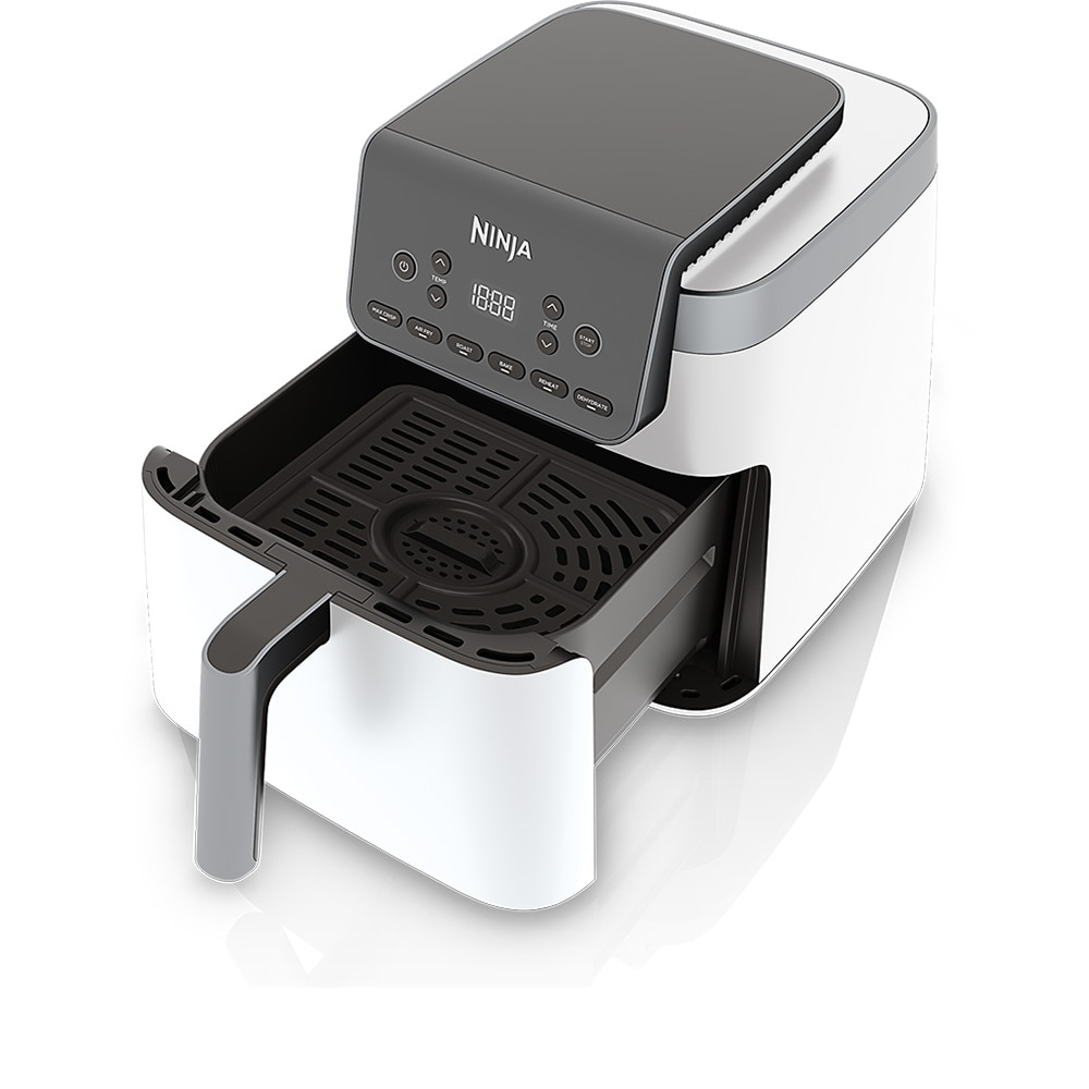 Friteuza cu aer cald NINJA Max Pro AF180EUWH, 0.9kg, 6.2l, 2000W, alb-argintiu