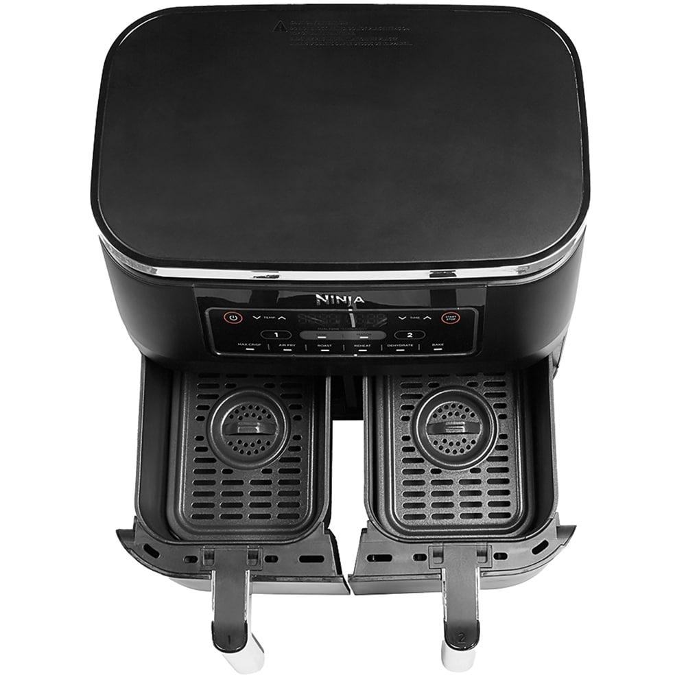 Friteuza dubla NINJA Foodi DualZone AF300EU, 2kg, 7.6l, 2400W, negru-argintiu