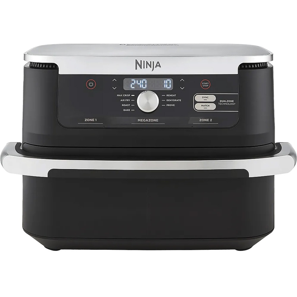 Friteuza cu aer NINJA Foodi FlexDrawer AF500EU, 4kg, 10.4l, 2470W, negru-argintiu