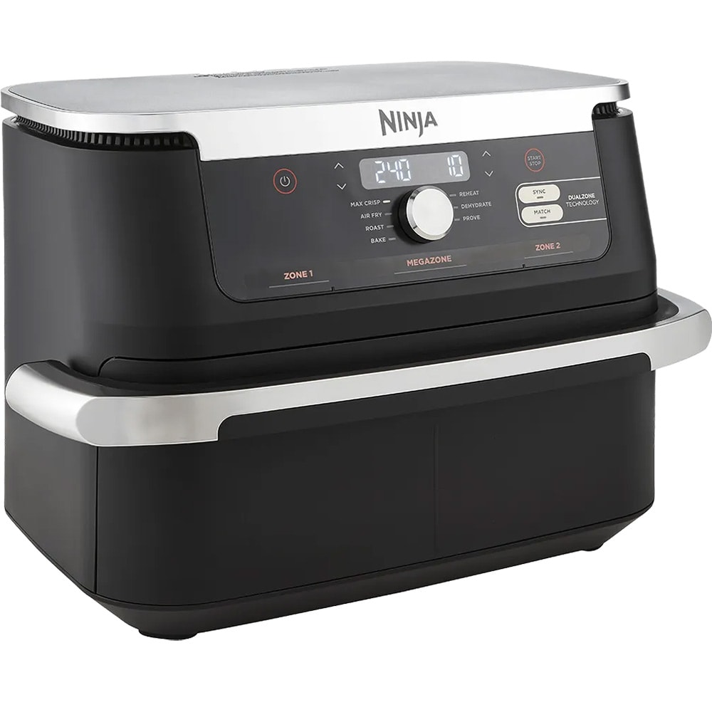 Friteuza cu aer NINJA Foodi FlexDrawer AF500EU, 4kg, 10.4l, 2470W, negru-argintiu