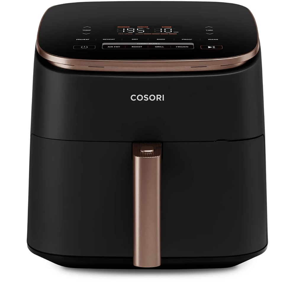 Friteuza cu aer cald COSORI TurboBlaze Chef Edition CAF-DC602-KEUR, 6l, 1700W, negru-auriu