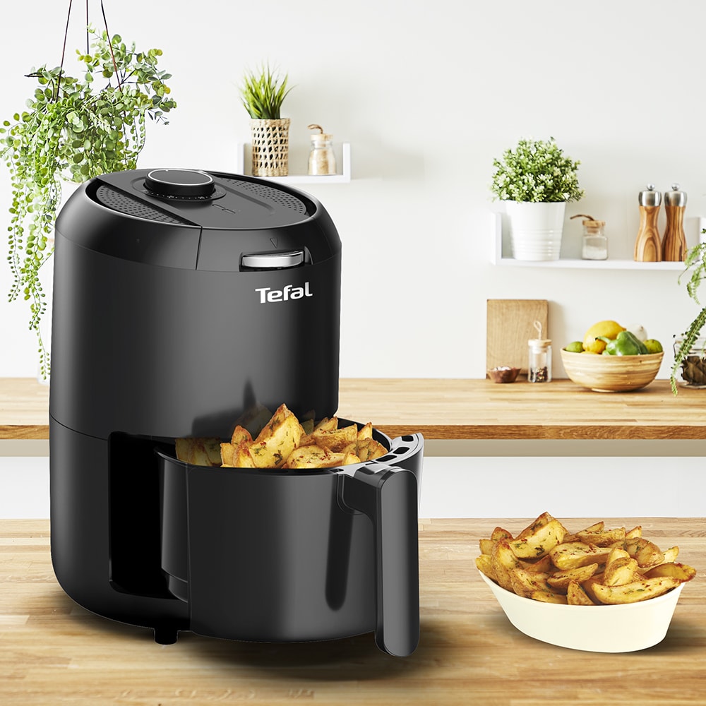 Friteuza cu aer cald TEFAL Easy Fry Compact EY101815, 1.2kg, 1.6l, 1030W, negru