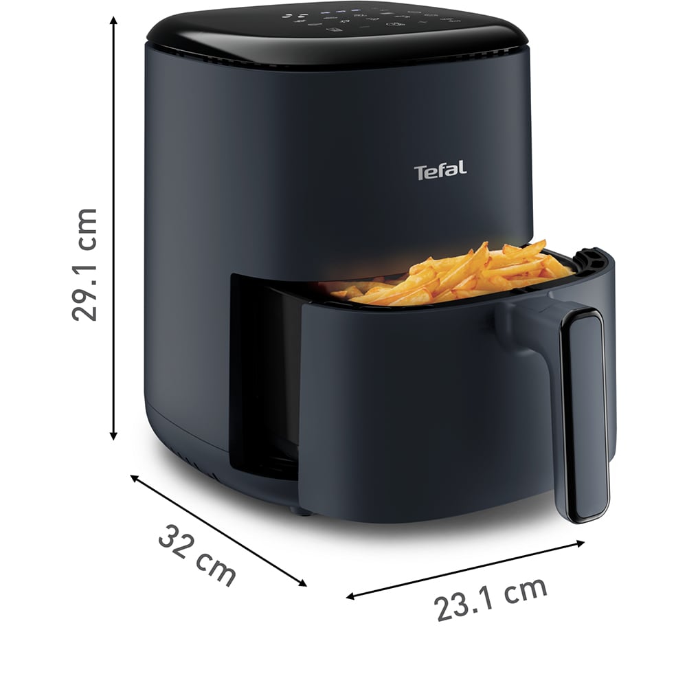 Friteuza cu aer cald TEFAL Easy Fry EY145B10, 1kg, 3l, 1300W, bleumarin-negru