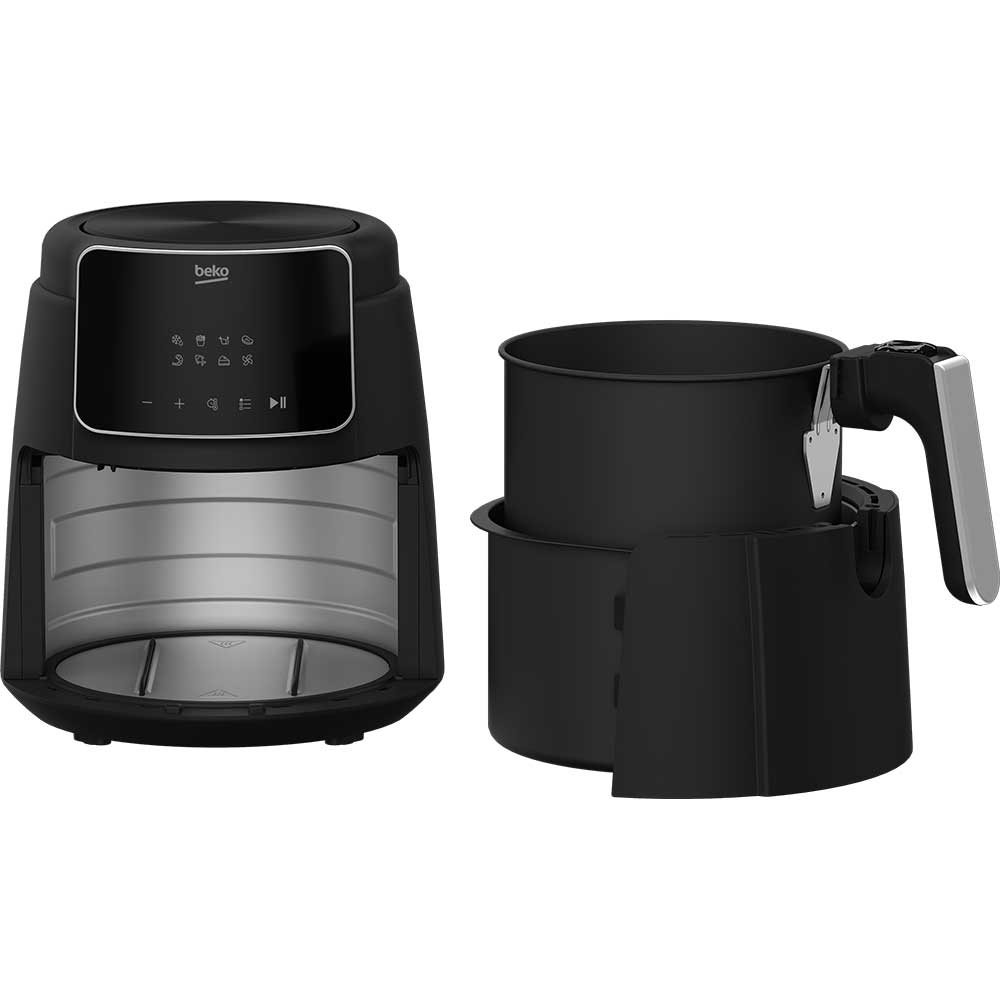 Friteuza cu aer cald BEKO ExpertFry FRL2244B, 1kg, 3.9l, 1500W, negru-argintiu