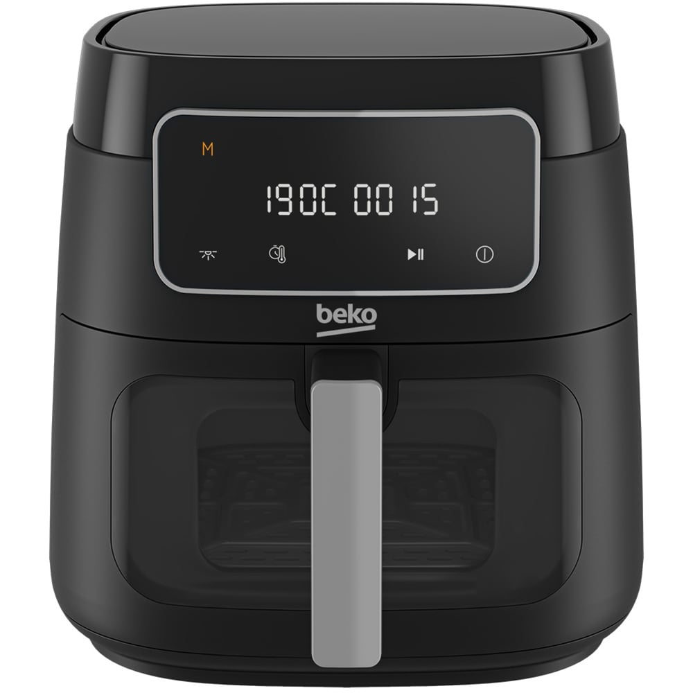 Friteuza cu aer cald BEKO ExpertFry XL FRL3374B, 7.6l, 1750W, negru-argintiu