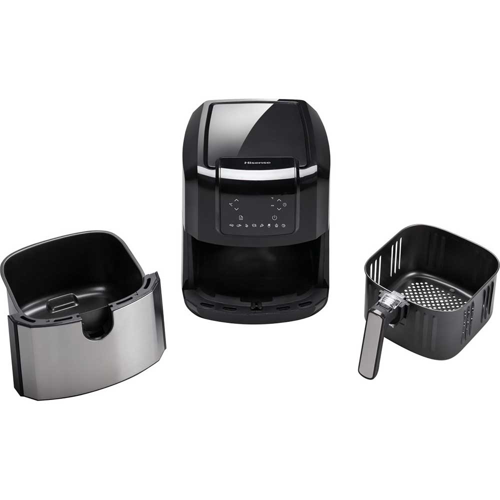 Friteuza cu aer cald HISENSE H06AFBS1S3, 5kg, 5l, 1700W, argintiu-negru
