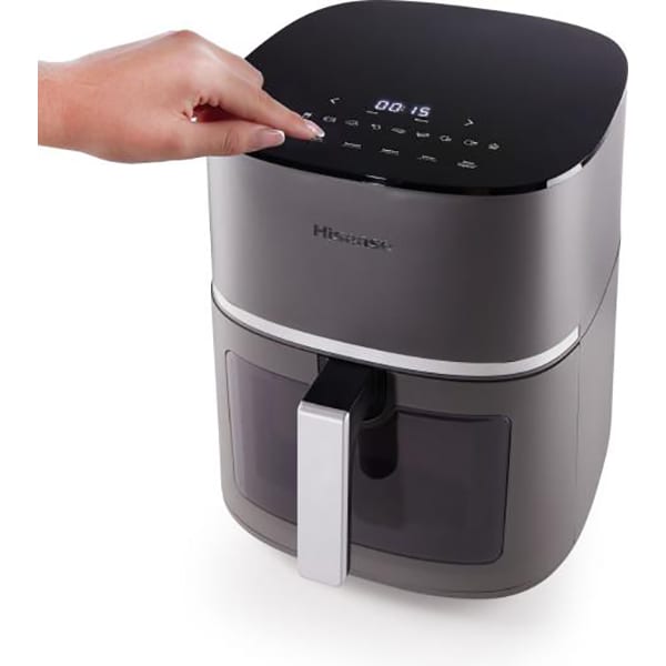 Friteuza cu aer cald HISENSE HAF1900D, 3.1kg, 7l, 1800W, gri inchis-argintiu