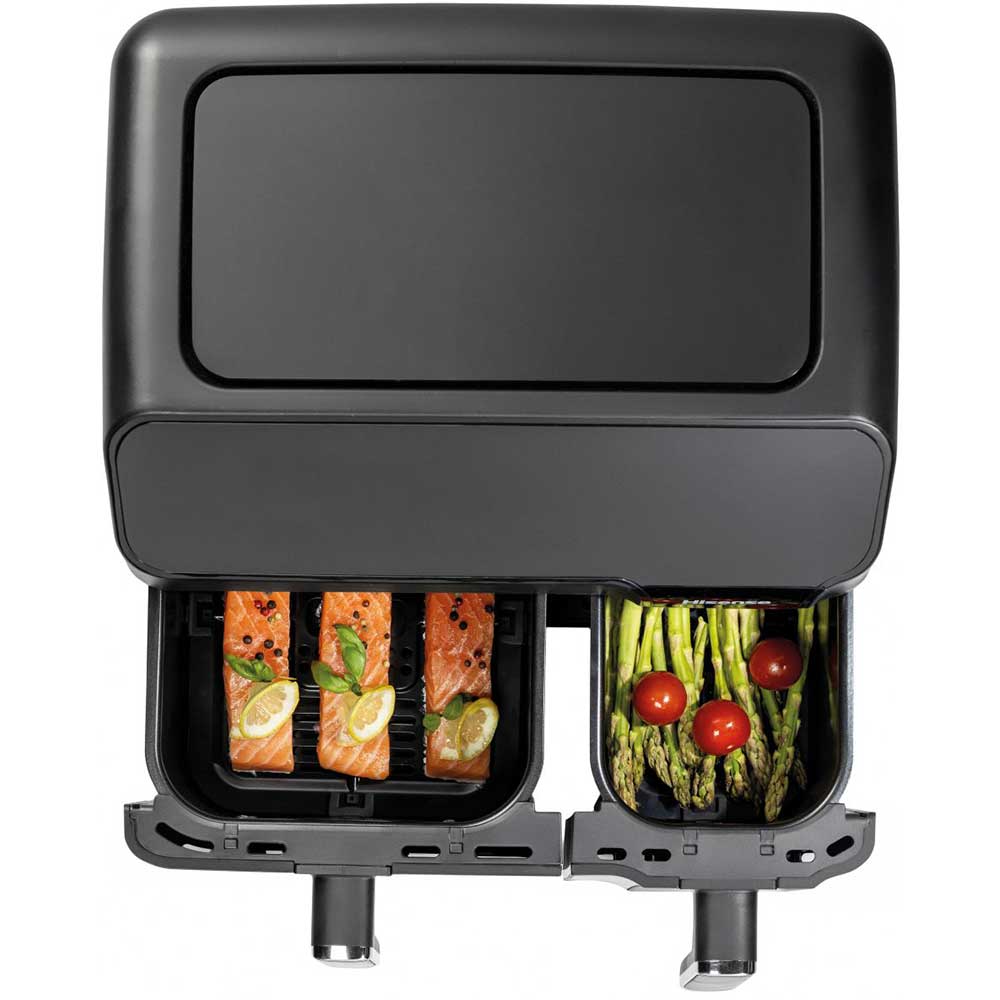 Friteuza cu aer cald dubla HISENSE HAF2900D, 8.6l, 1700W, negru-argintiu