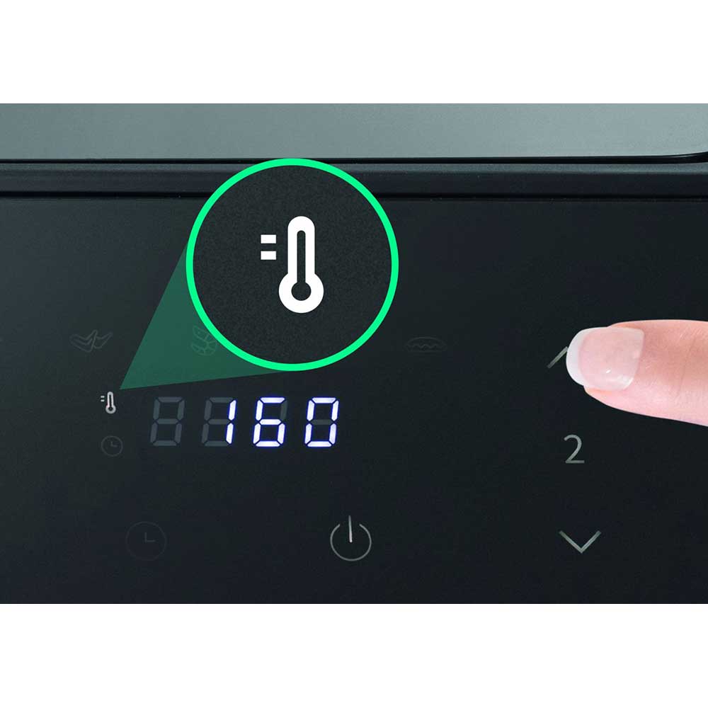 Friteuza cu aer cald dubla HISENSE HAF2900D, 8.6l, 1700W, negru-argintiu