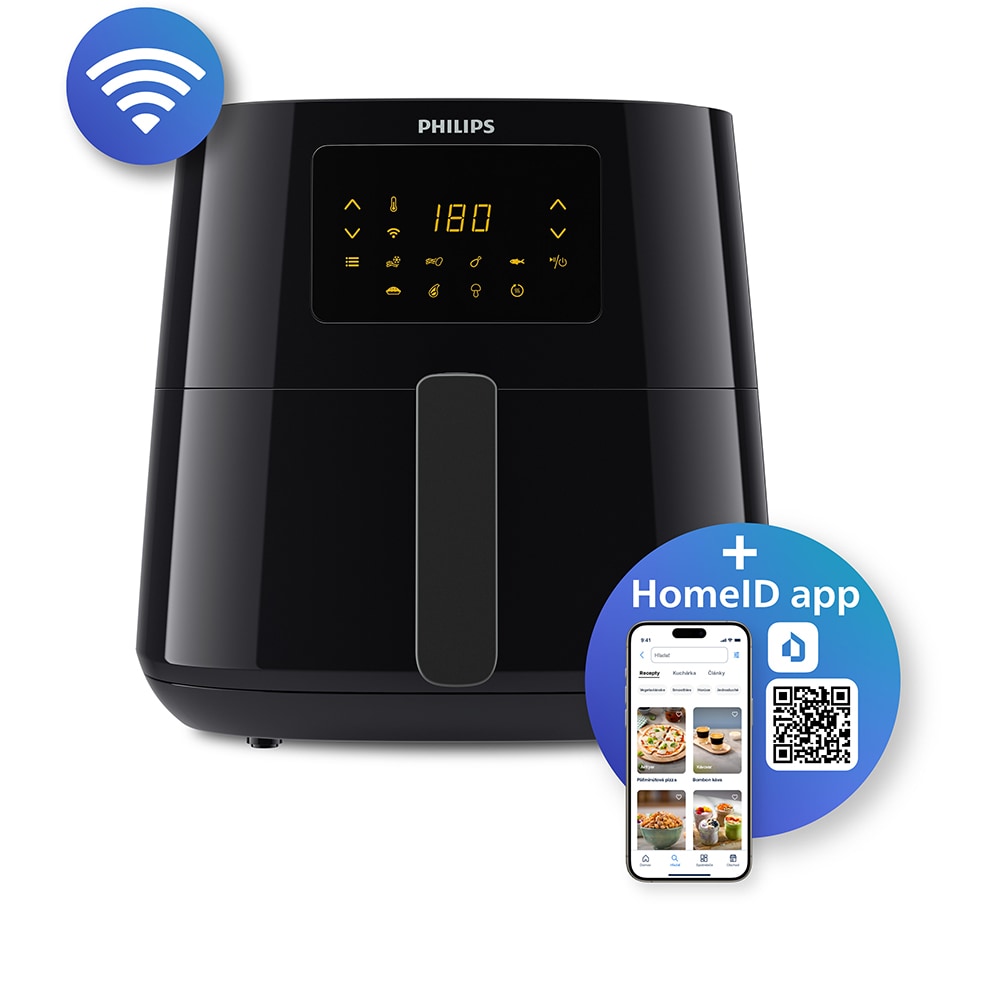 Friteuza cu aer cald PHILIPS Airfryer XL Essential HD928090, 1.2kg, 6.2l, 2000W, negru