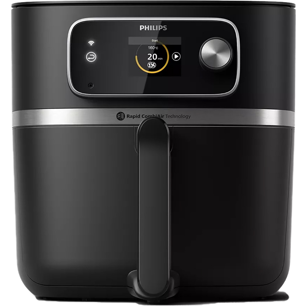 Friteuza cu aer cald PHILIPS Combi XXL HD9880/90, 2kg, 8.3l, 2200W, negru-argintiu