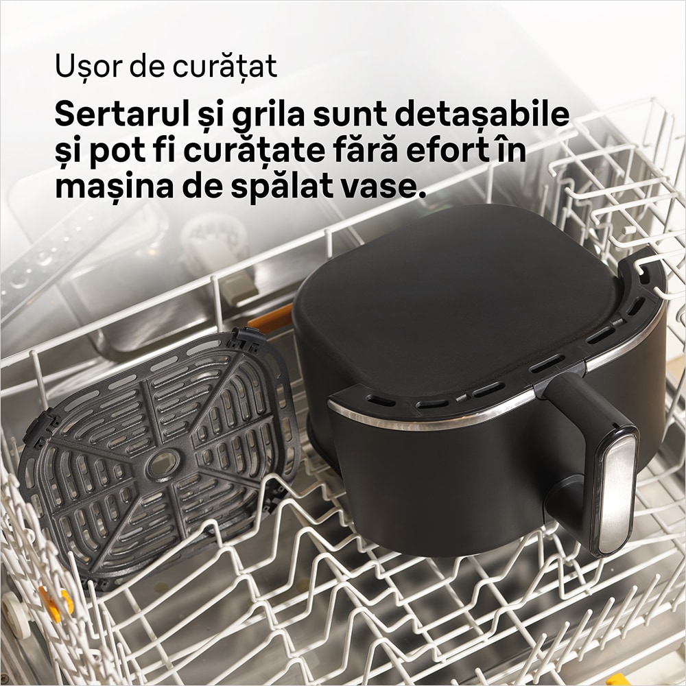 Friteuza cu aer cald BRAUN Multifry 3 HF3000, 4.3l, 1.2kg, 1500W, negru-argintiu