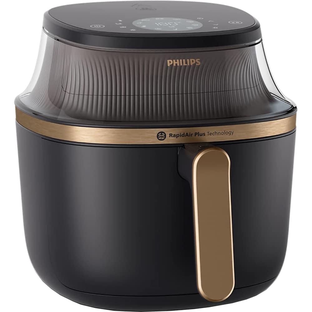 Friteuza cu aer cald PHILIPS Airfryer Seria 3000 NA332/00, 6.2l, 1700W, negru-auriu