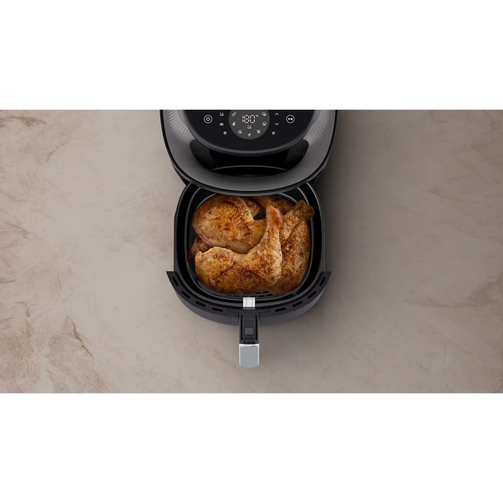 Friteuza cu aer cald PHILIPS Airfryer Seria 3000 NA332/00, 6.2l, 1700W, negru-auriu