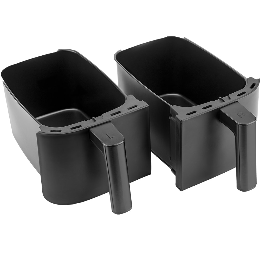 Friteuza cu aer cald NUTRIBULLET Twin Drawer NBA081B, 2x4l, 2850W, negru