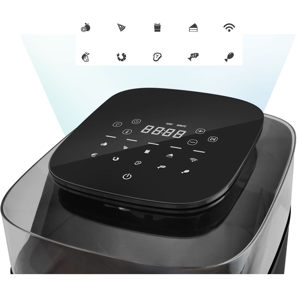 Friteuza cu aer cald ROHNSON SmartChef R2838, 5.5l, 1500W, negru