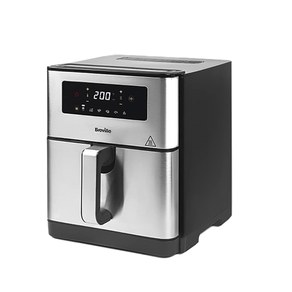 Friteuza cu aer cald BREVILLE Halo Air XL VDF131X01, 9l, 1700W, argintiu-negru