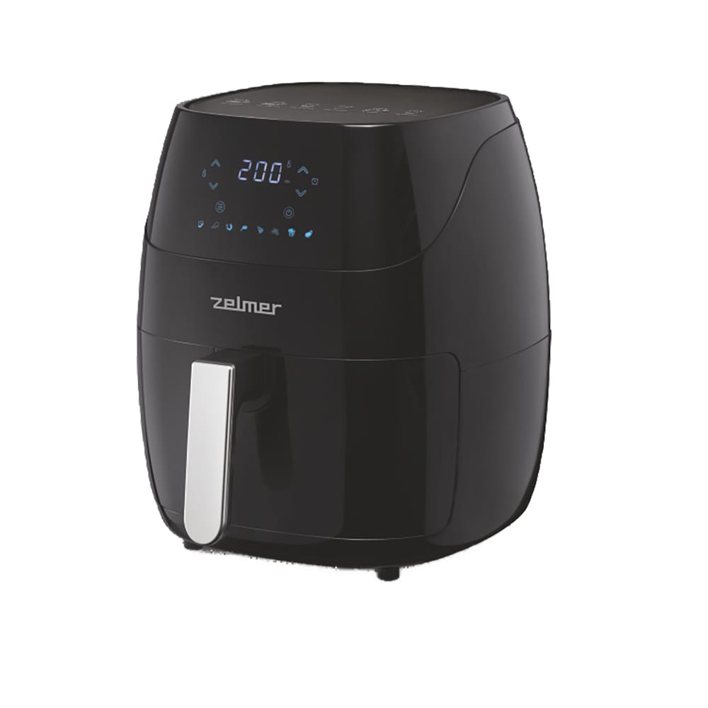 Friteuza cu aer cald ZELMER ZAF5500B, 1.4kg, 5l, 1500W, negru-argintiu