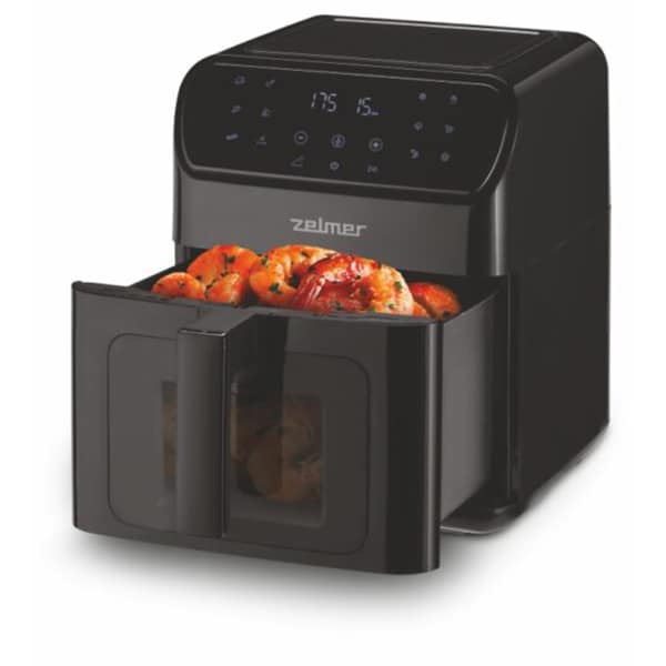 Friteuza cu aer cald ZELMER ZAF6500, 1.89kg, 6.5l, 1500W, negru