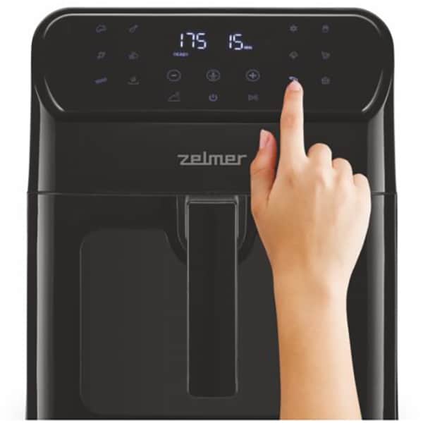 Friteuza cu aer cald ZELMER ZAF6500, 1.89kg, 6.5l, 1500W, negru