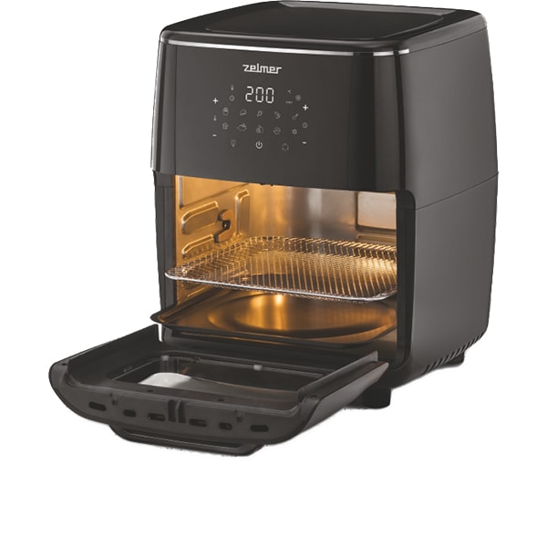 Friteuza cu aer cald ZELMER ZAF7120, 3.48kg, 12l, 1700W, negru
