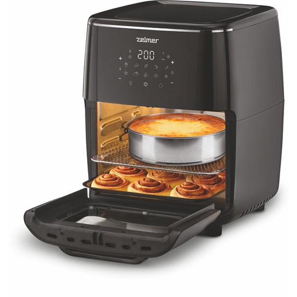 Friteuza cu aer cald ZELMER ZAF7120, 3.48kg, 12l, 1700W, negru