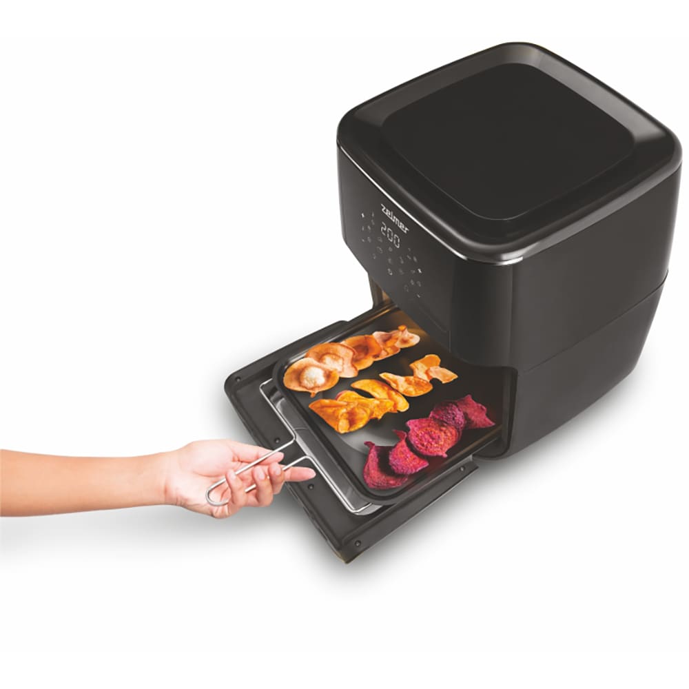 Friteuza cu aer cald ZELMER ZAF7120, 3.48kg, 12l, 1700W, negru