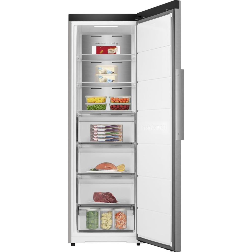 Congelator HISENSE FT3K310SAIE, No Frost, 312 l, H 185.6 cm, Clasa E, Wi-Fi, argintiu