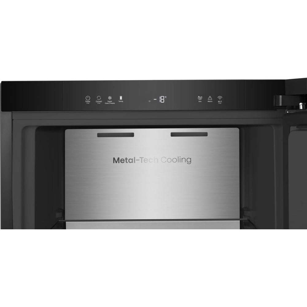 Congelator HISENSE FT5K310GSFC, No Frost, 312 l, H 185.6 cm, Clasa C, Wi-Fi, negru