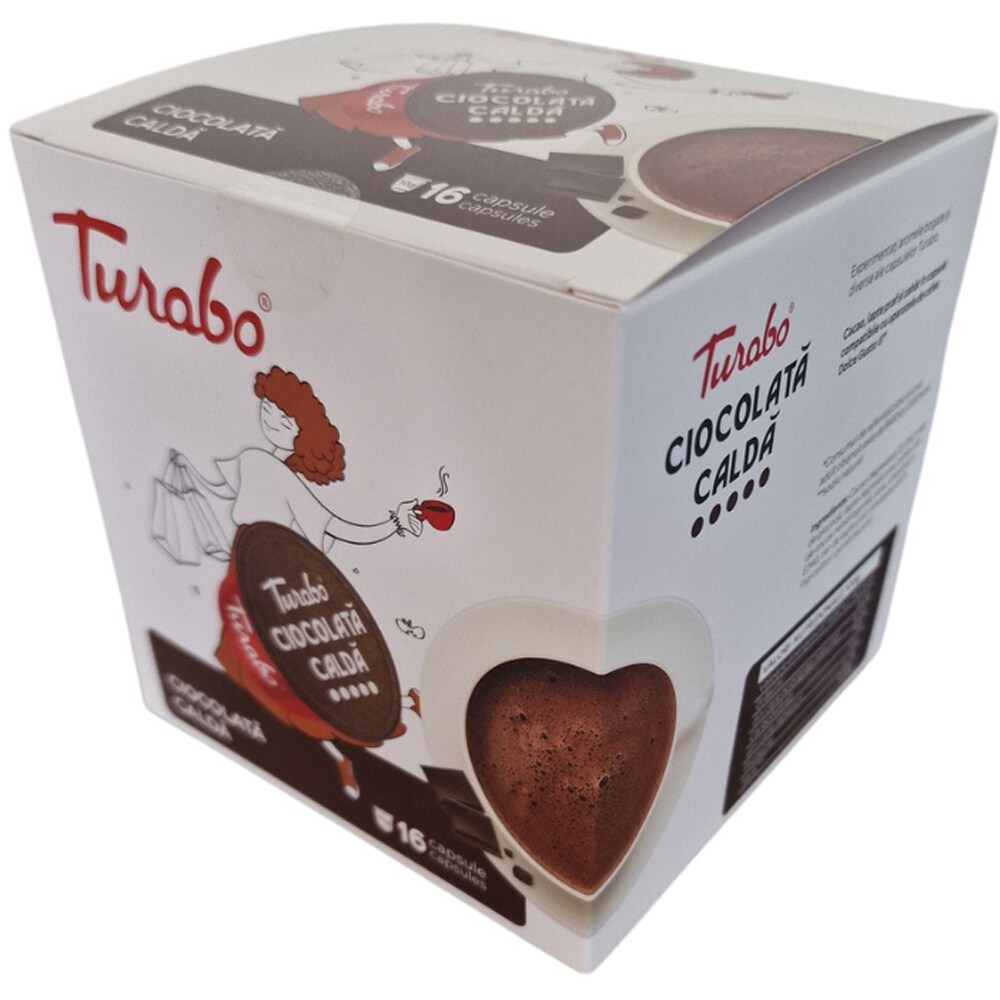 Capsule ciocolata calda TURABO, compatibile Dolce Gusto, 16 capsule, 160 g