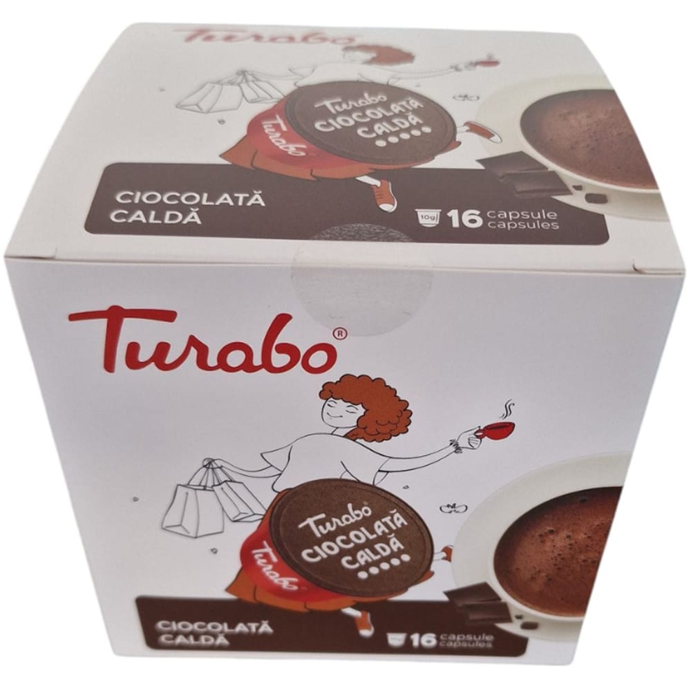 Capsule ciocolata calda TURABO, compatibile Dolce Gusto, 16 capsule, 160 g