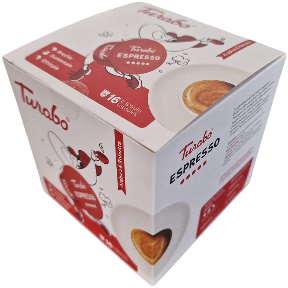 Capsule cafea TURABO Espresso, compatibile Dolce Gusto, 16 capsule, 96 g