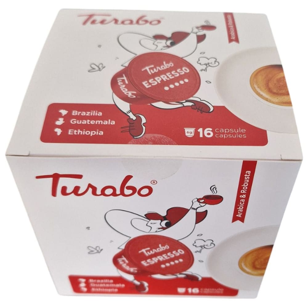 Capsule cafea TURABO Espresso, compatibile Dolce Gusto, 16 capsule, 96 g