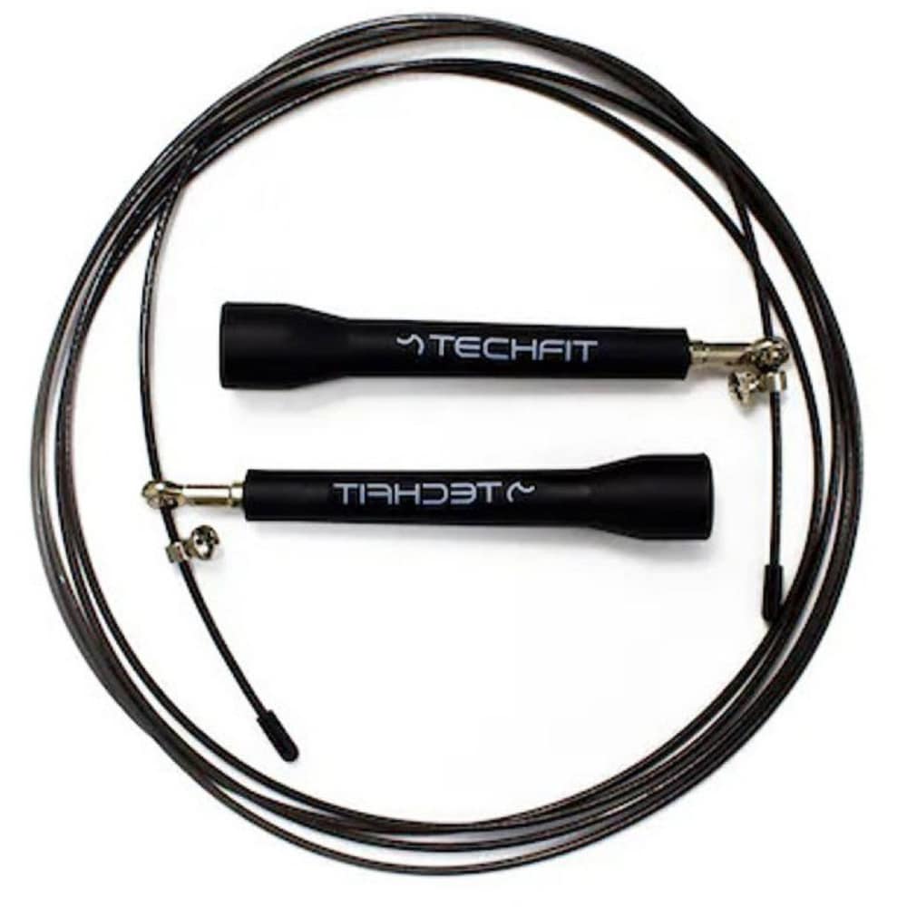 Coarda de sarit in viteza TECHFIT TC97179, lungime reglabila, negru