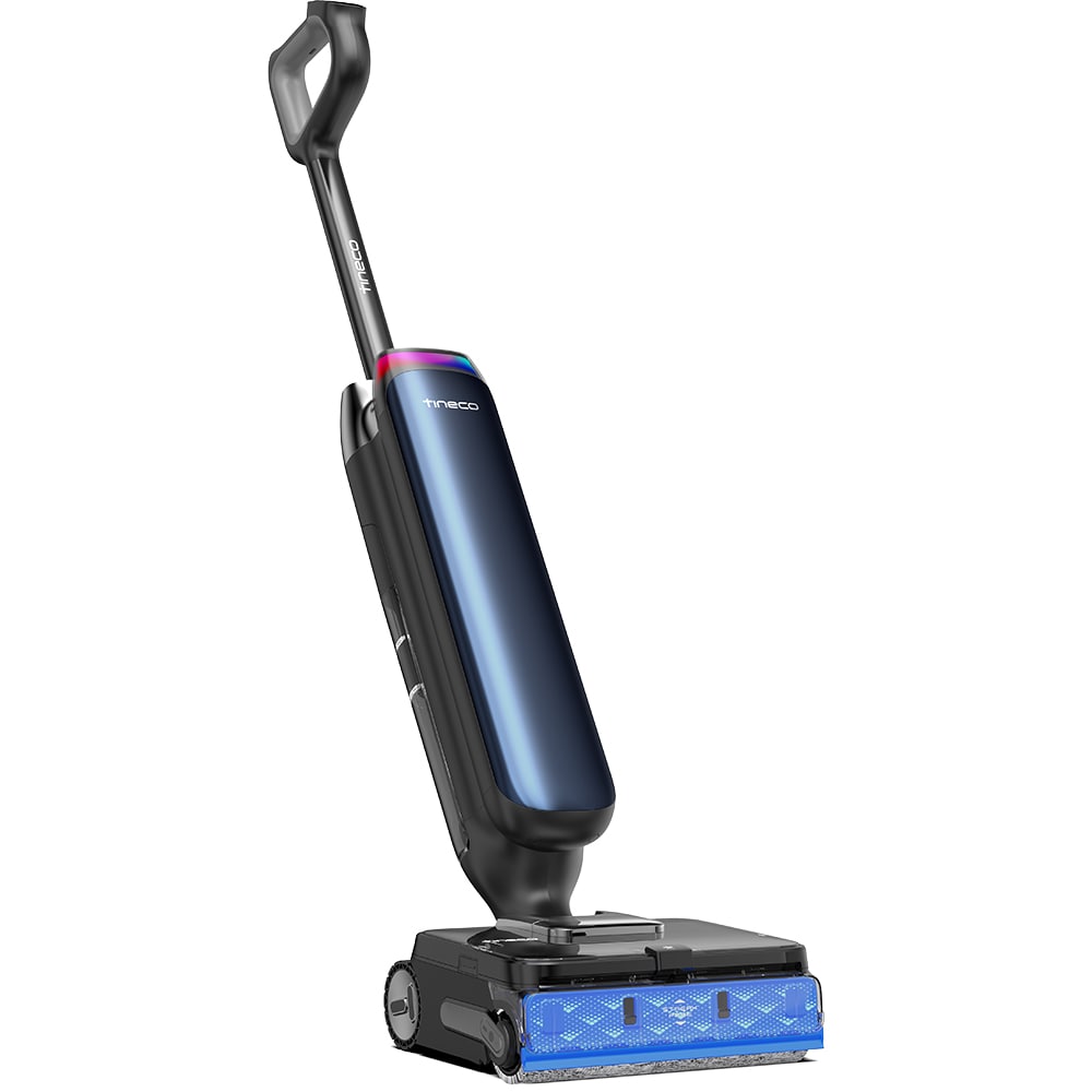 Aspirator vertical cu spalare TINECO Floor One S9 Artist Station FW540500DE, 0.8l, 25.2V, autonomie max 50 min, albastru-negru