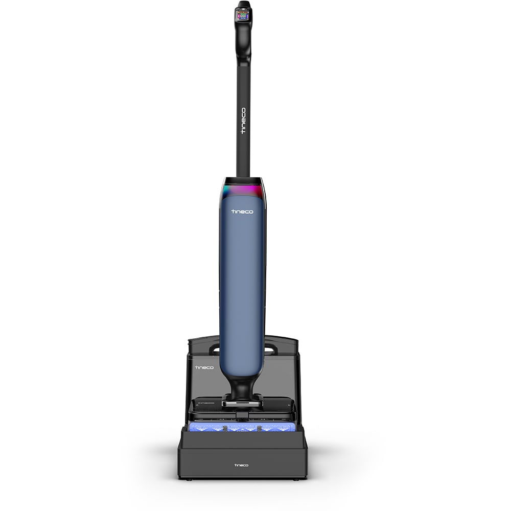Aspirator vertical cu spalare TINECO Floor One S9 Artist Station FW540500DE, 0.8l, 25.2V, autonomie max 50 min, albastru-negru