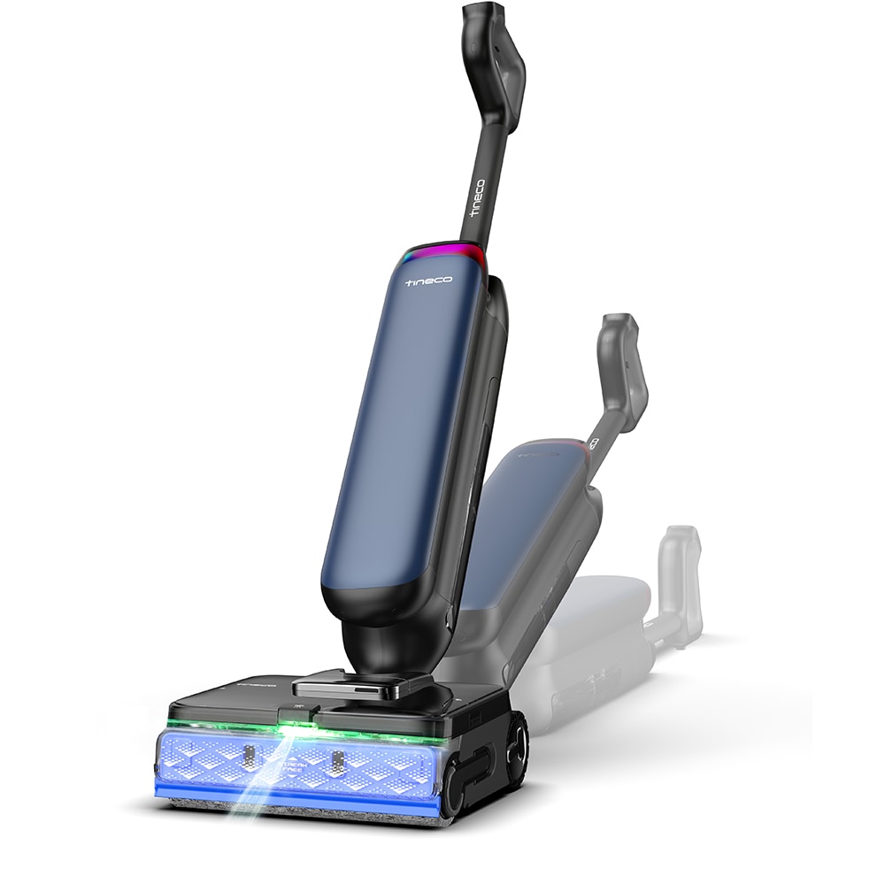 Aspirator vertical cu spalare TINECO Floor One S9 Artist Station FW540500DE, 0.8l, 25.2V, autonomie max 50 min, albastru-negru