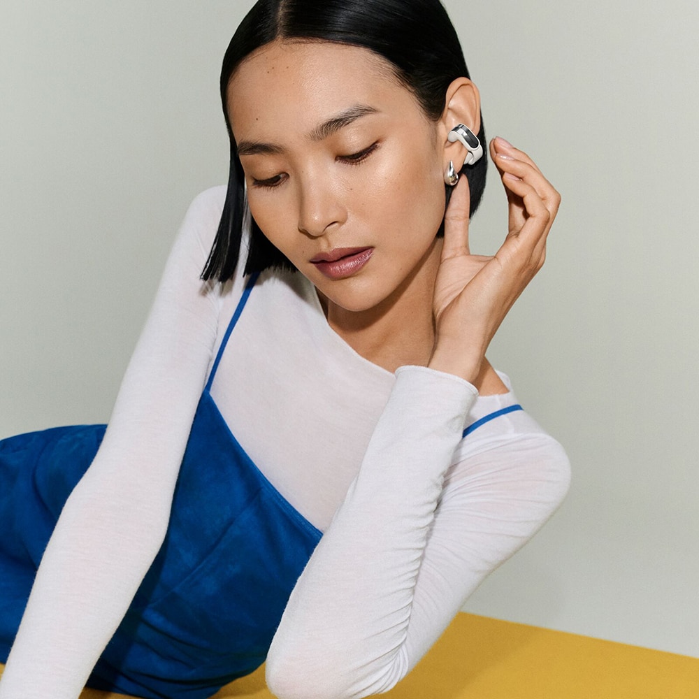 Casti BOSE Ultra Open Earbuds 2nd Gen, True Wireless, Bluetooth, Open-ear, Microfon, White Smoke